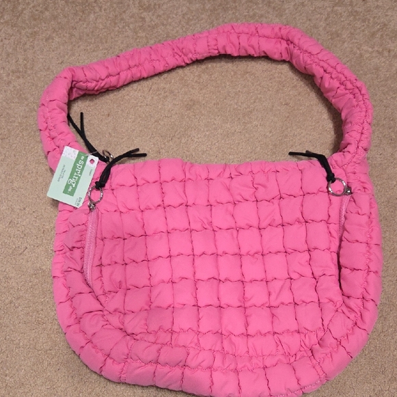 New Pink Quilted Shoulder Bag - Picture 3 of 13